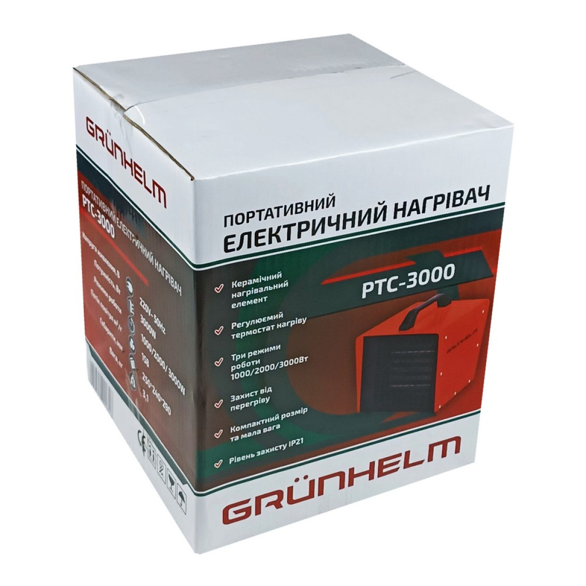 Обігрівач електричний РТС-3000 Grunhelm