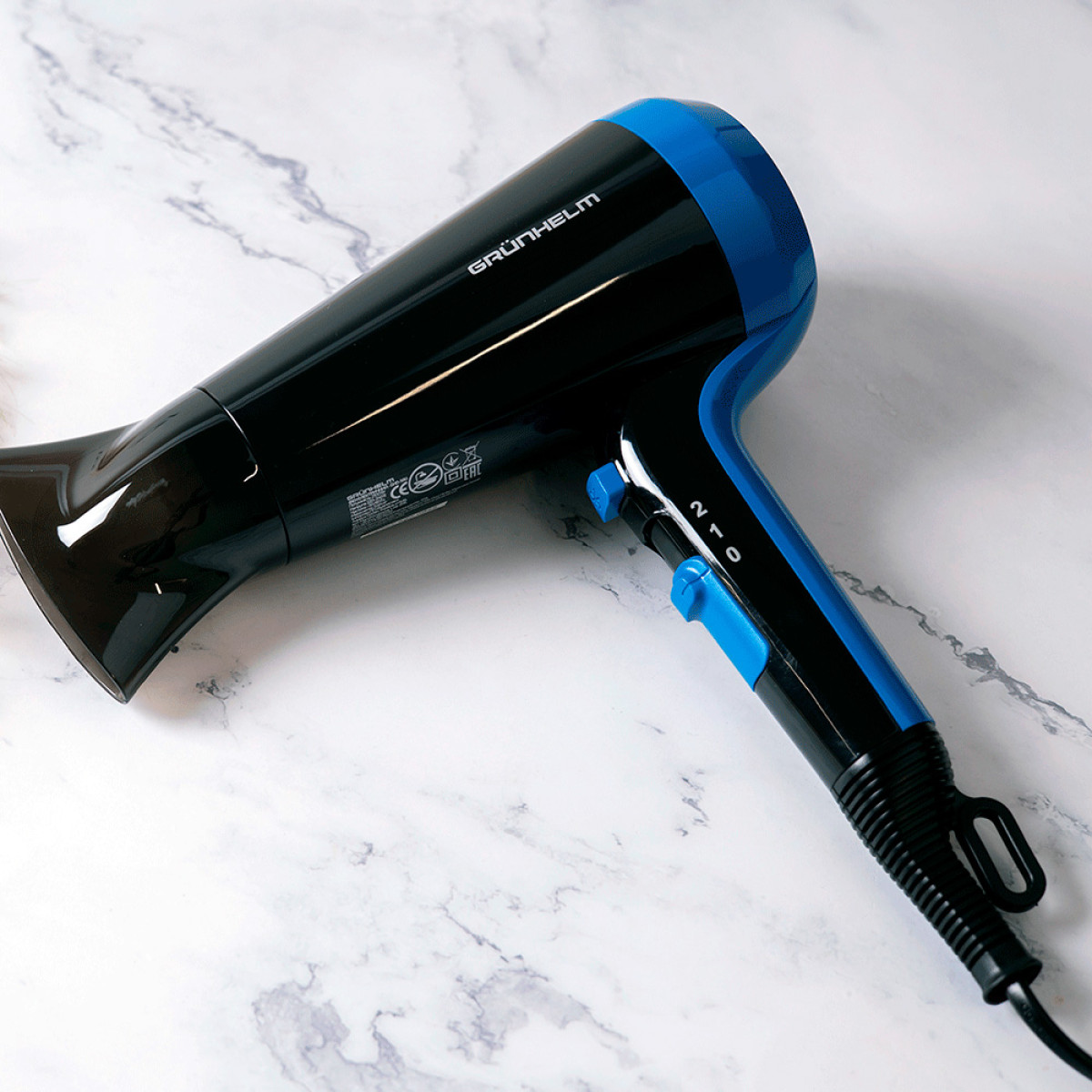 Фен для сушки волосся дорожній Grunhelm GHD-580