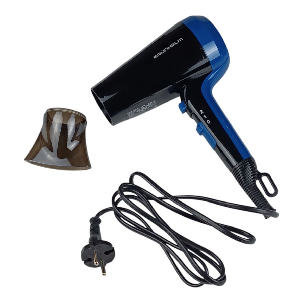 Фен для сушки волосся дорожній Grunhelm GHD-580