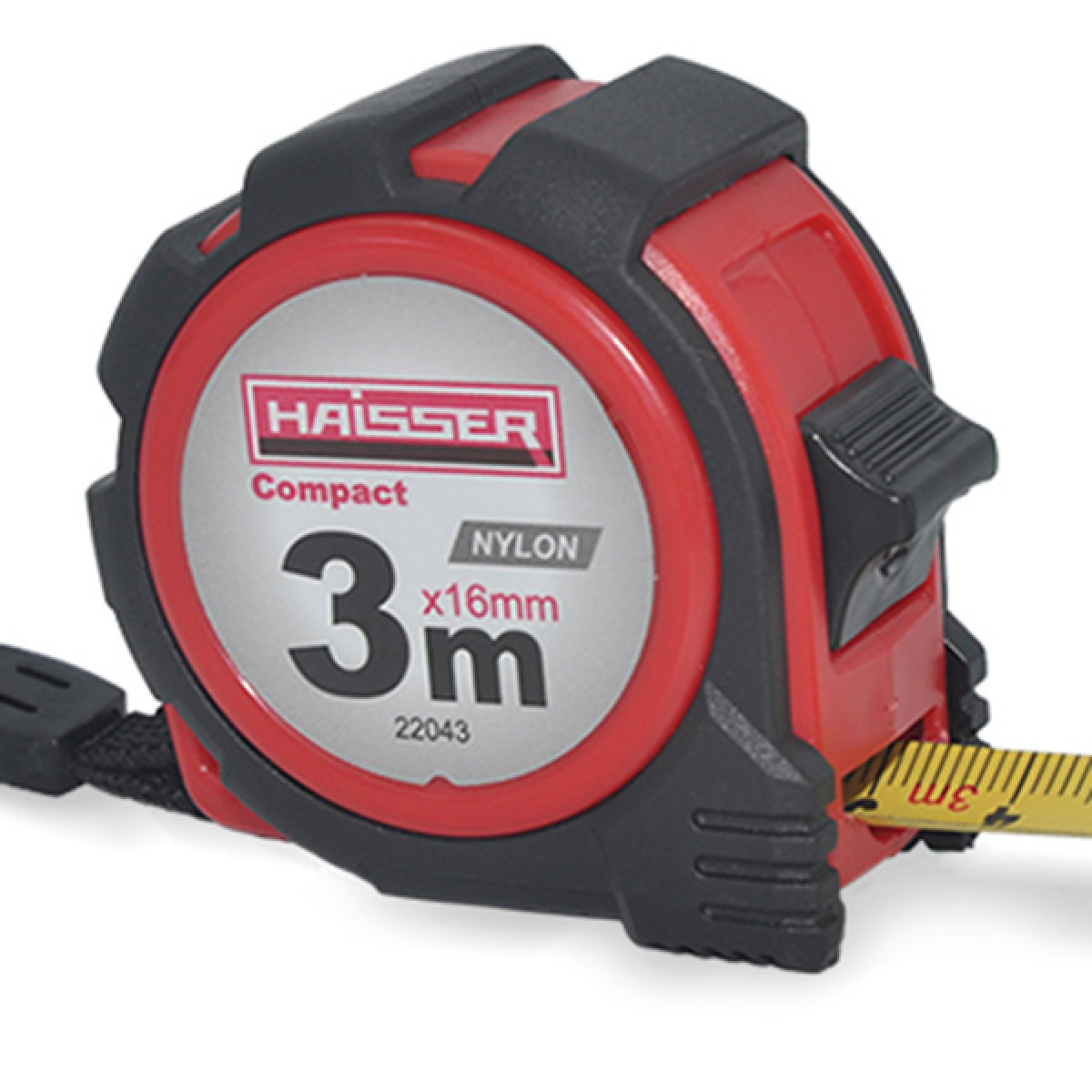 Рулетка вимірювальна 3мx16мм Haisser Compact 22043