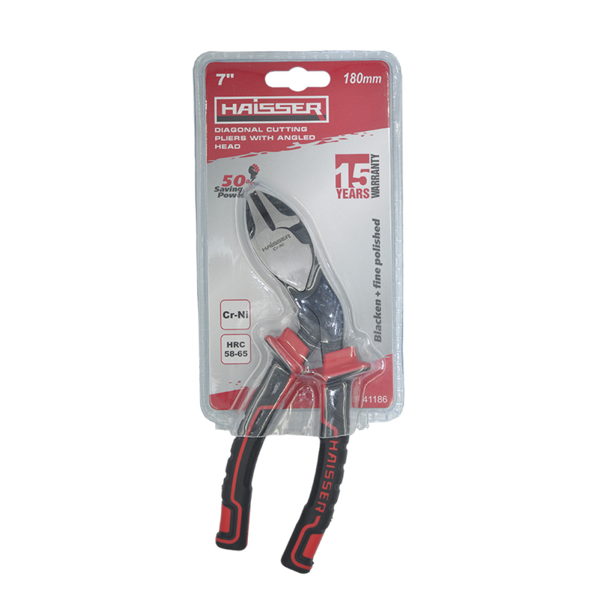Бокорезы 180 мм изогнутые Cr-Ni Blacken Polished 50% SAVE POWER 41186 Haisser