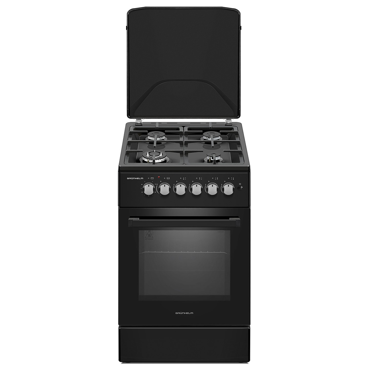 Плита газовая Grunhelm G4F56124B черная