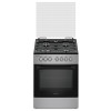 Плита газоэлектрическая Grunhelm F661234GB серо-черная