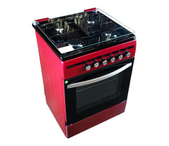 Плита газоелектрична Grunhelm FLG6612BU Бургунді   