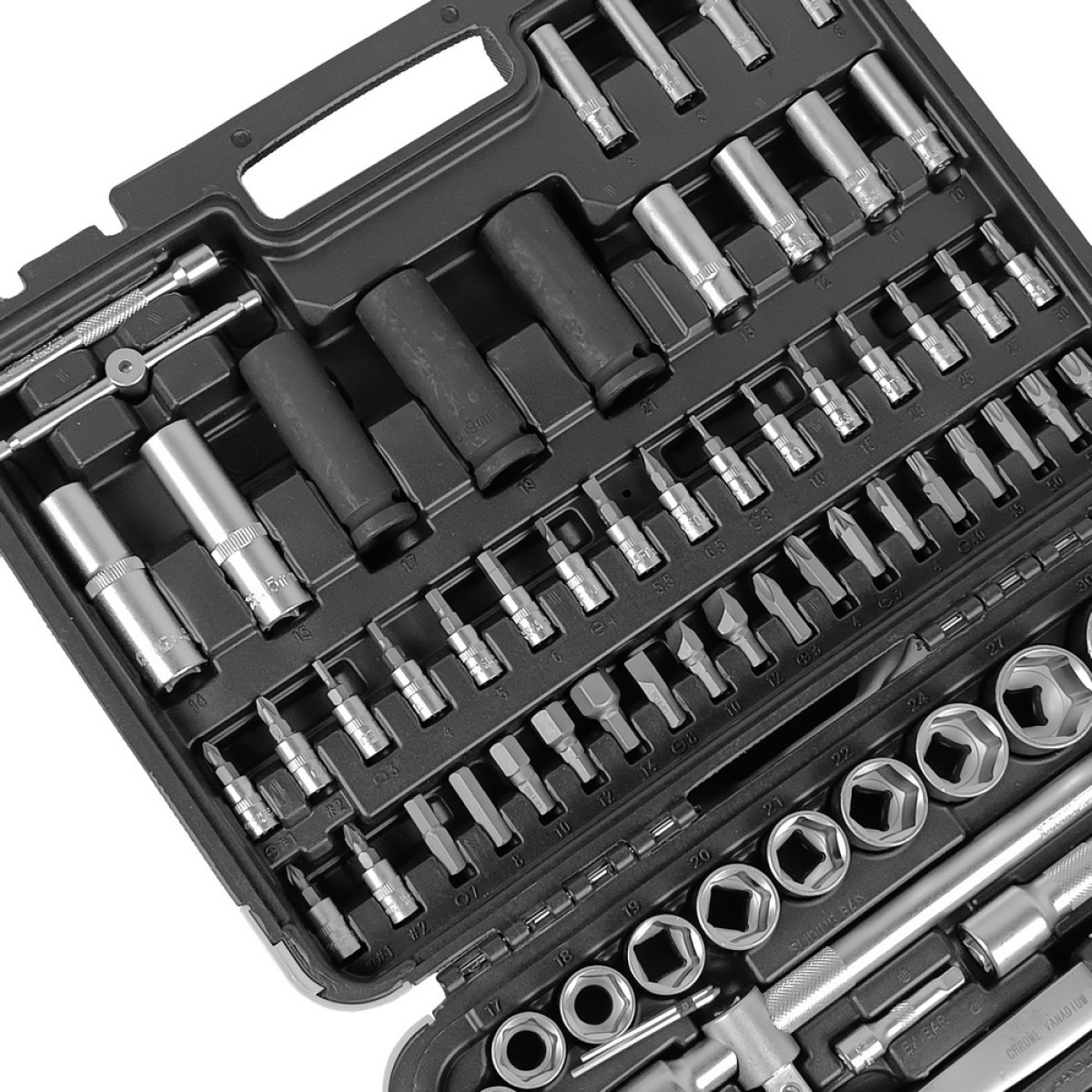 Набір інструментів професійний 1/2" і 1/4" 110 од. WERK 70221