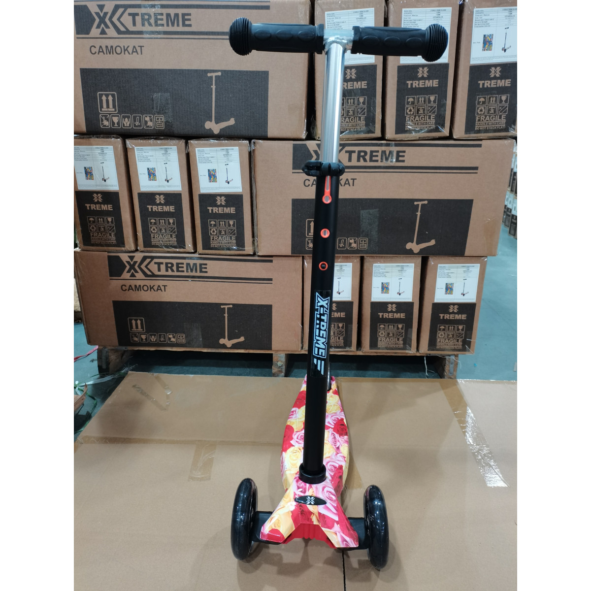 Детский самокат X-TREME KS-209W rose
