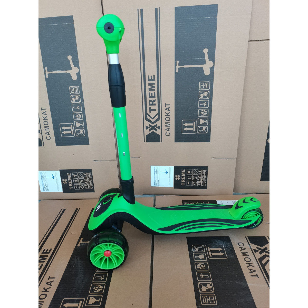 Детский самокат X-TREME KS-268 Зеленый