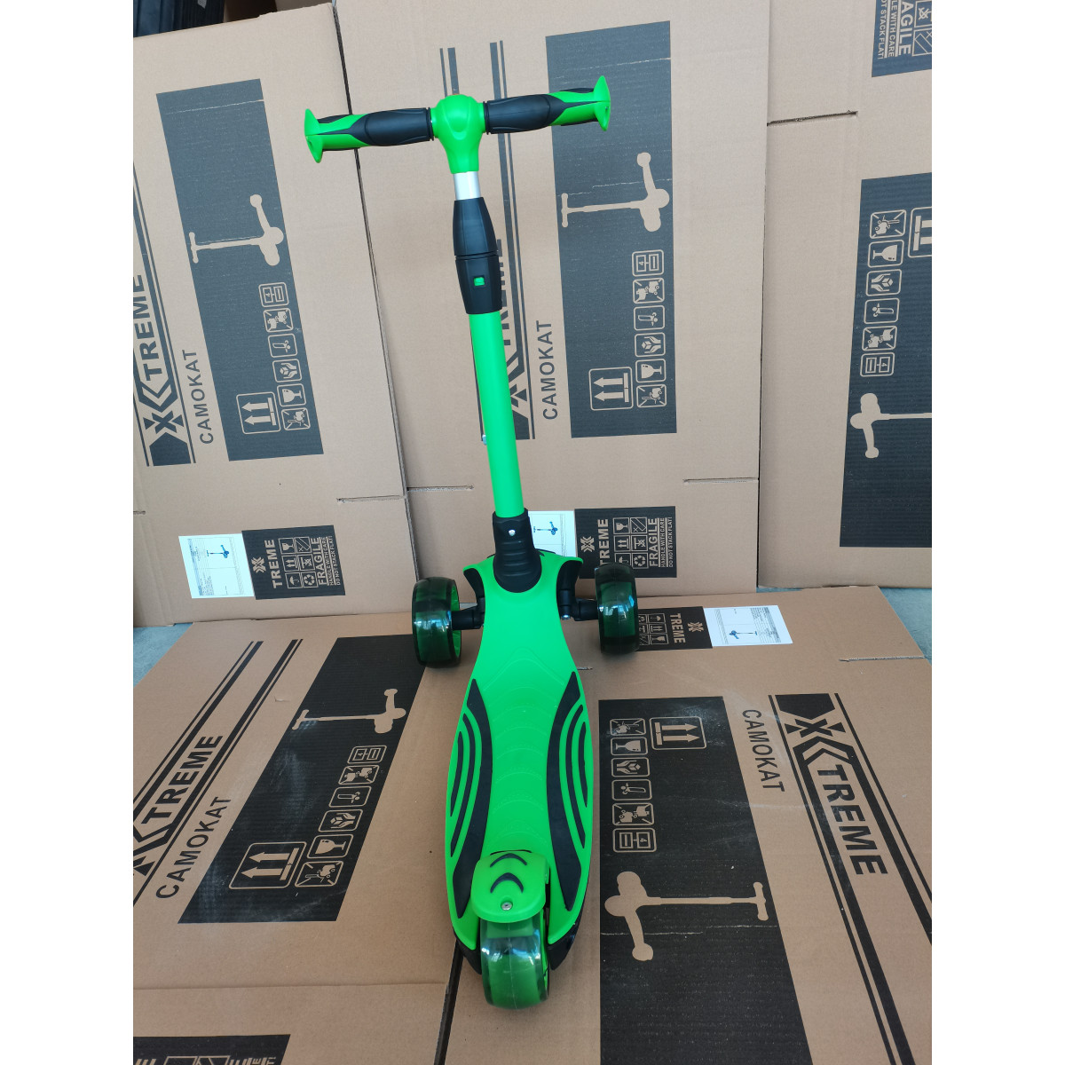 Детский самокат X-TREME KS-268 Зеленый