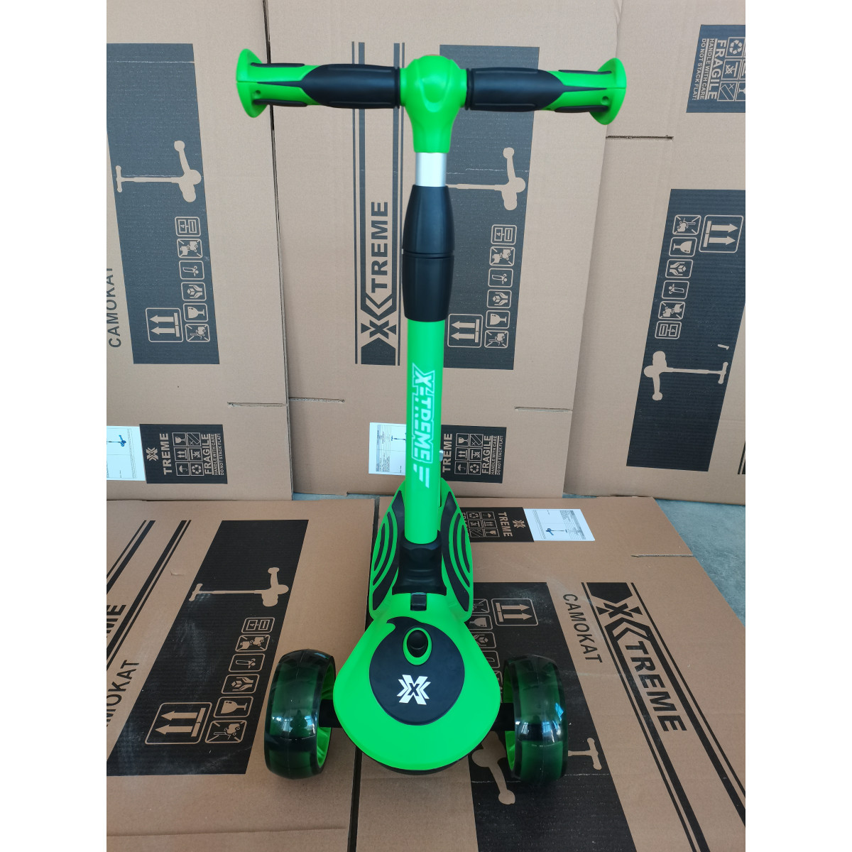 Детский самокат X-TREME KS-268 Зеленый