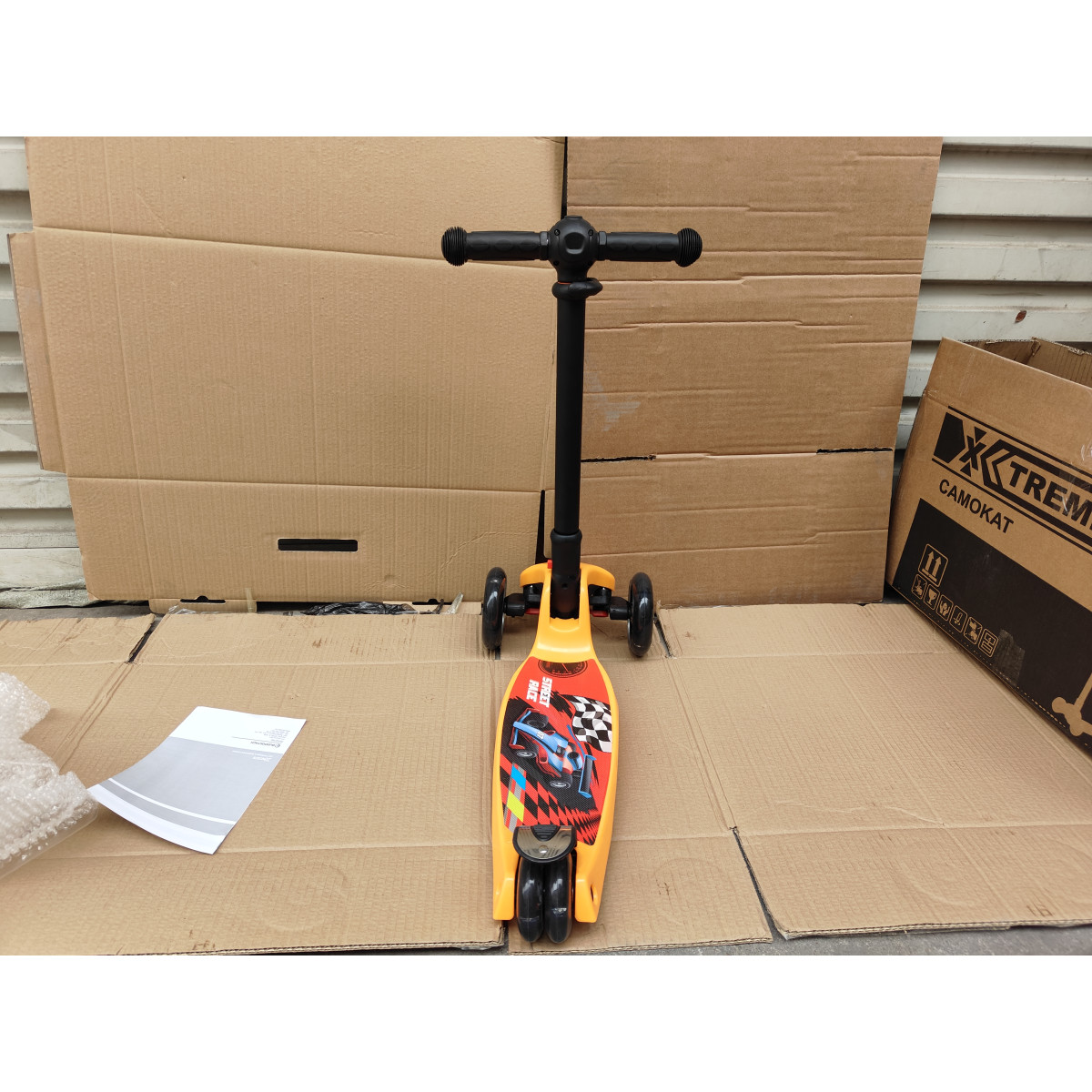 Детский самокат X-TREME KS-210L Оранжевый