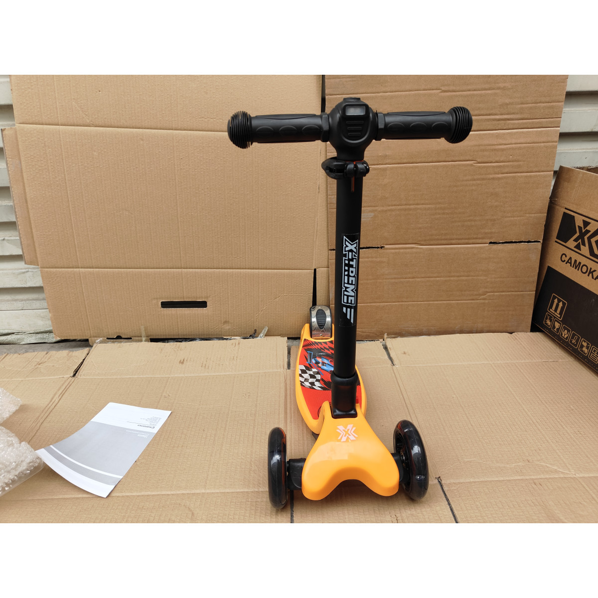 Детский самокат X-TREME KS-210L Оранжевый
