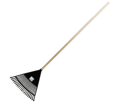 Граблі віялові з дерев'яним держаком - WR-003 (WERK)