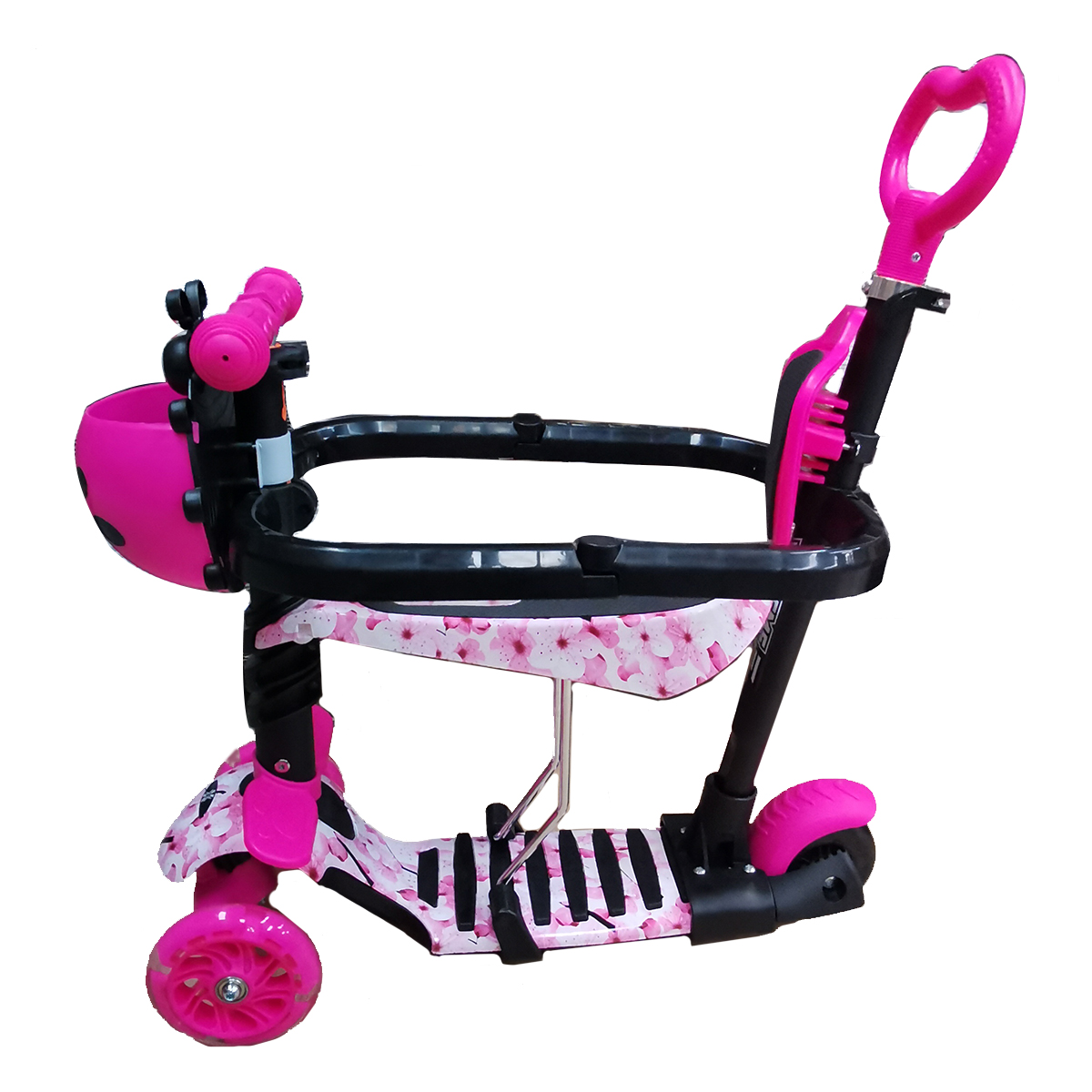 Детский самокат X-TREME KS-705-5W Розовый