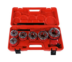 Набір клупів з тріскачкою 6 шт. 1/4", 3/8", 1/2", 3/4", 1", 1.1/4"  Haisser