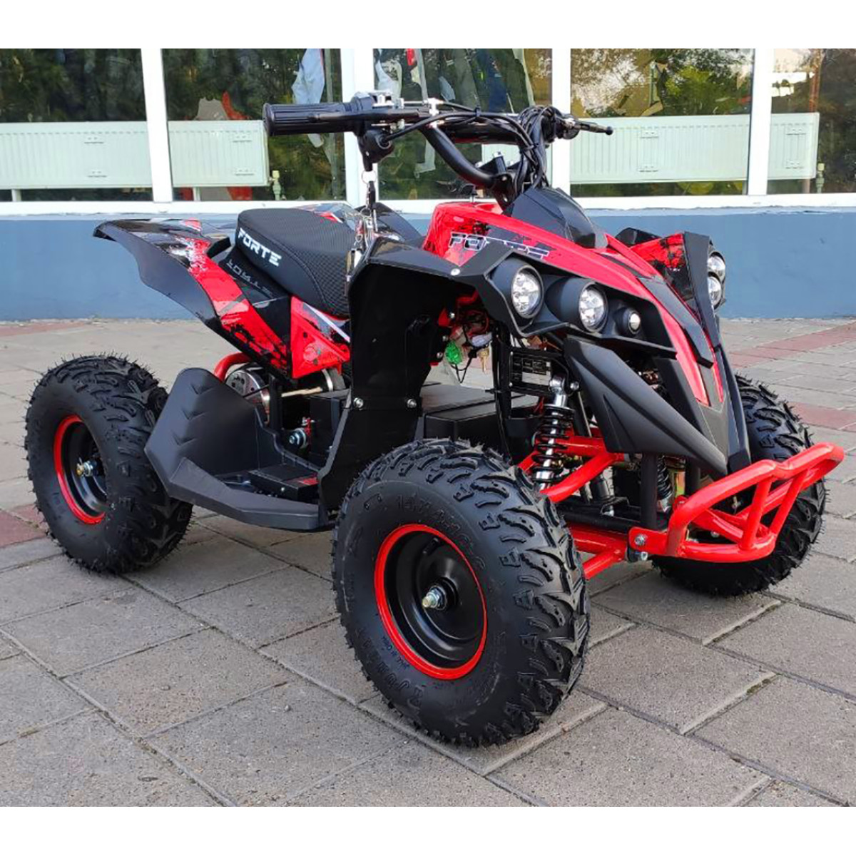Квадроцикл аккумуляторный FORTE ATV1200QB красный