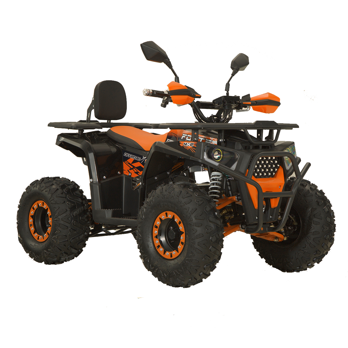 Квадроцикл аккумуляторный FORTE ATV1500G Черно-оранжевый