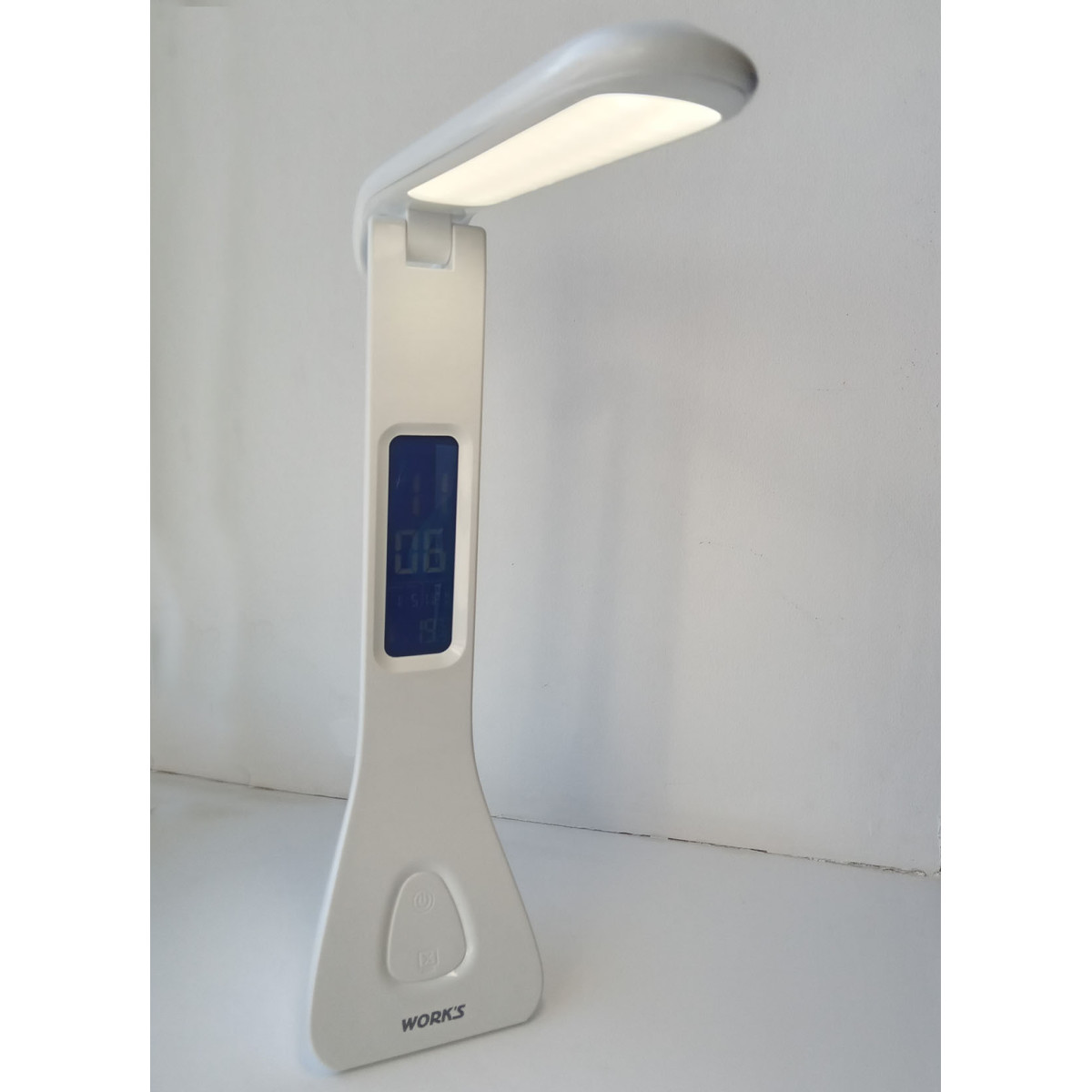 Лампа настільна акумуляторна з фунц годиника - EH002W, LED Work's