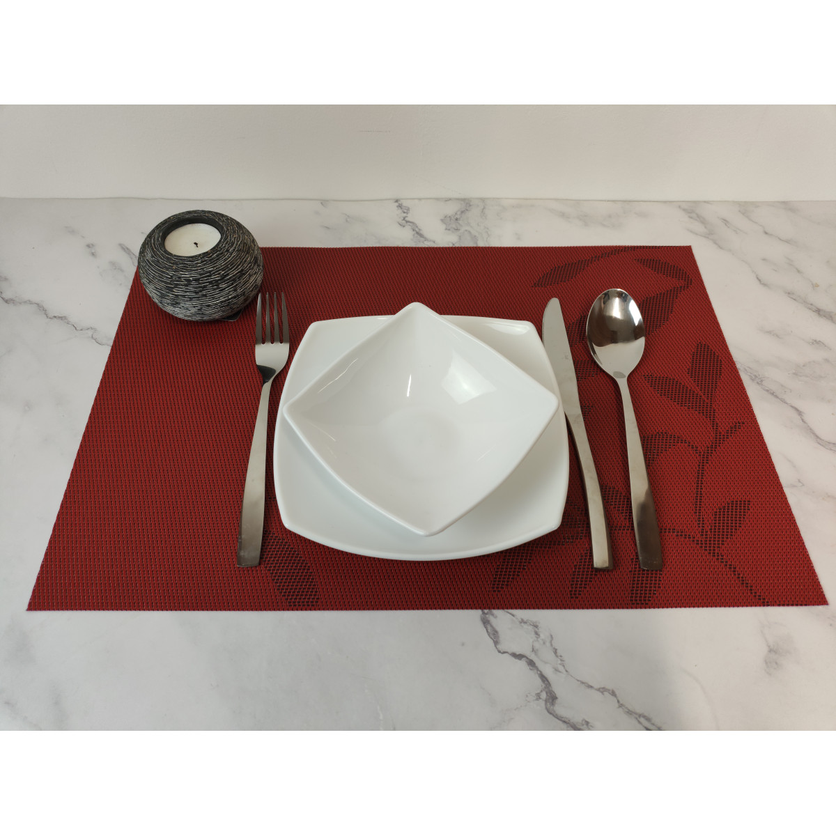 Килимок для сервірування VS-PM3045-17 Весняний колорит 45х30см, червоний Versailles (10шт.)
