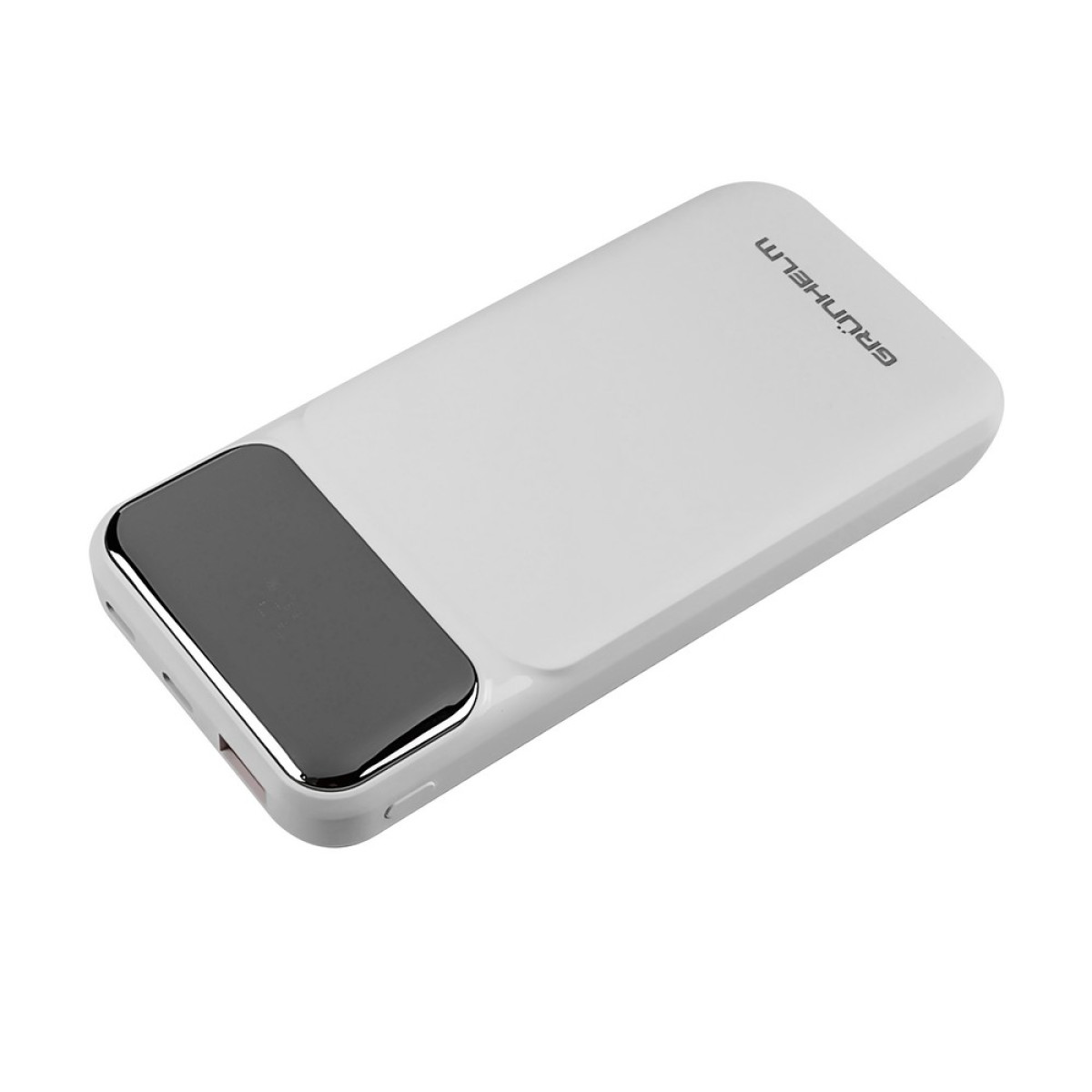 Power Bank – Портативная батарея 10.000 mAh. белый - GP-10WQC быстрая зарядка 22.5W GRUNHELM
