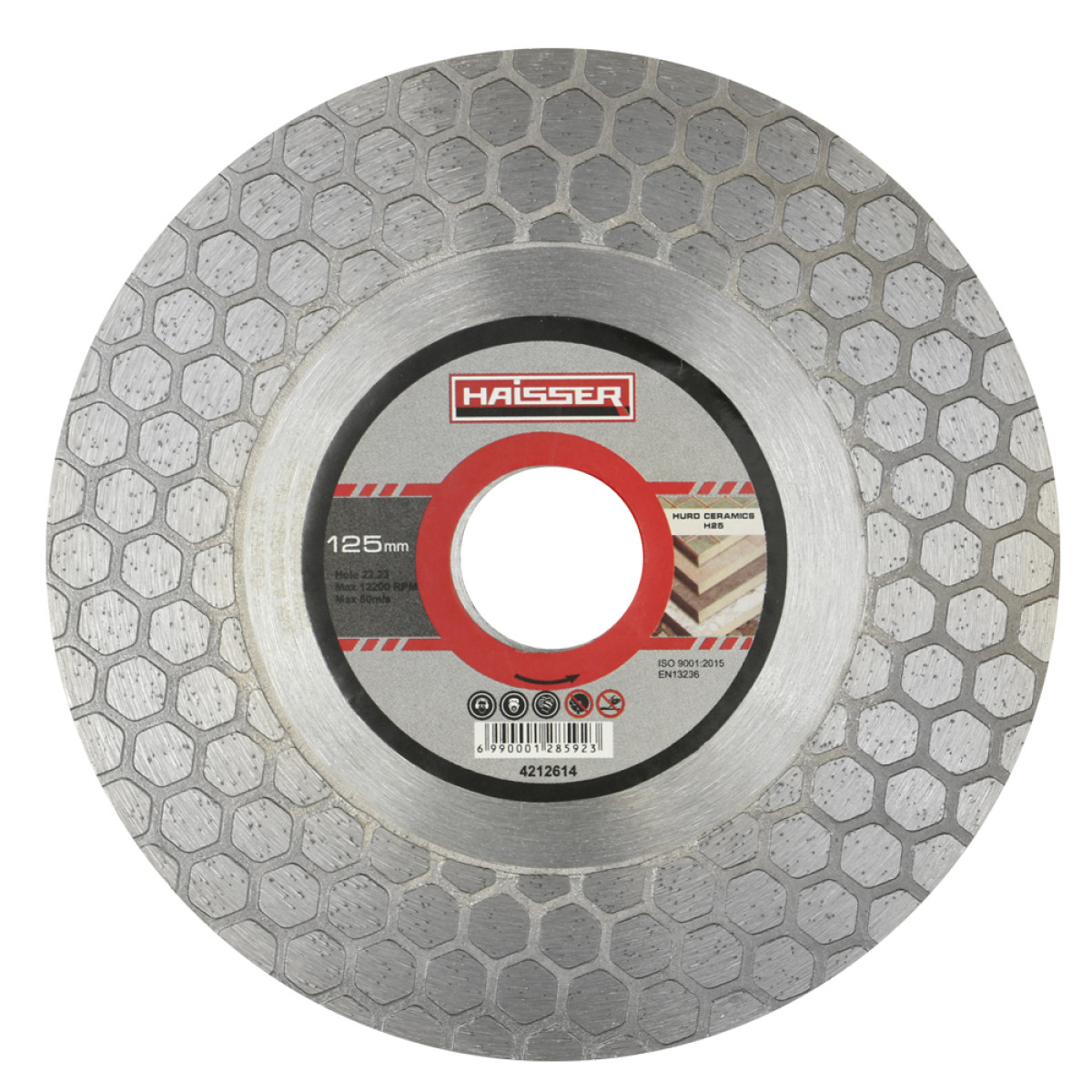 Диск алмазний HURD CERAMICS H25 125x1,6x25x22,23 Haisser 4212614