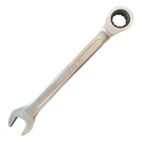 Ключ комбинированный с трещоткой CRV Cold Stamped 24 мм Haisser 48501