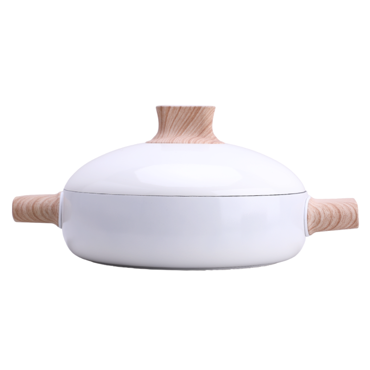 Жаровня PR-2330-22 Біла перлина 22см. 2л. PEPPER