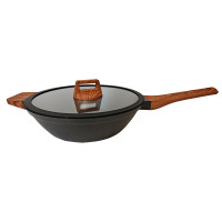 Сковорода PR-2314-30 wok с крышкой Wood 30 см. PEPPER