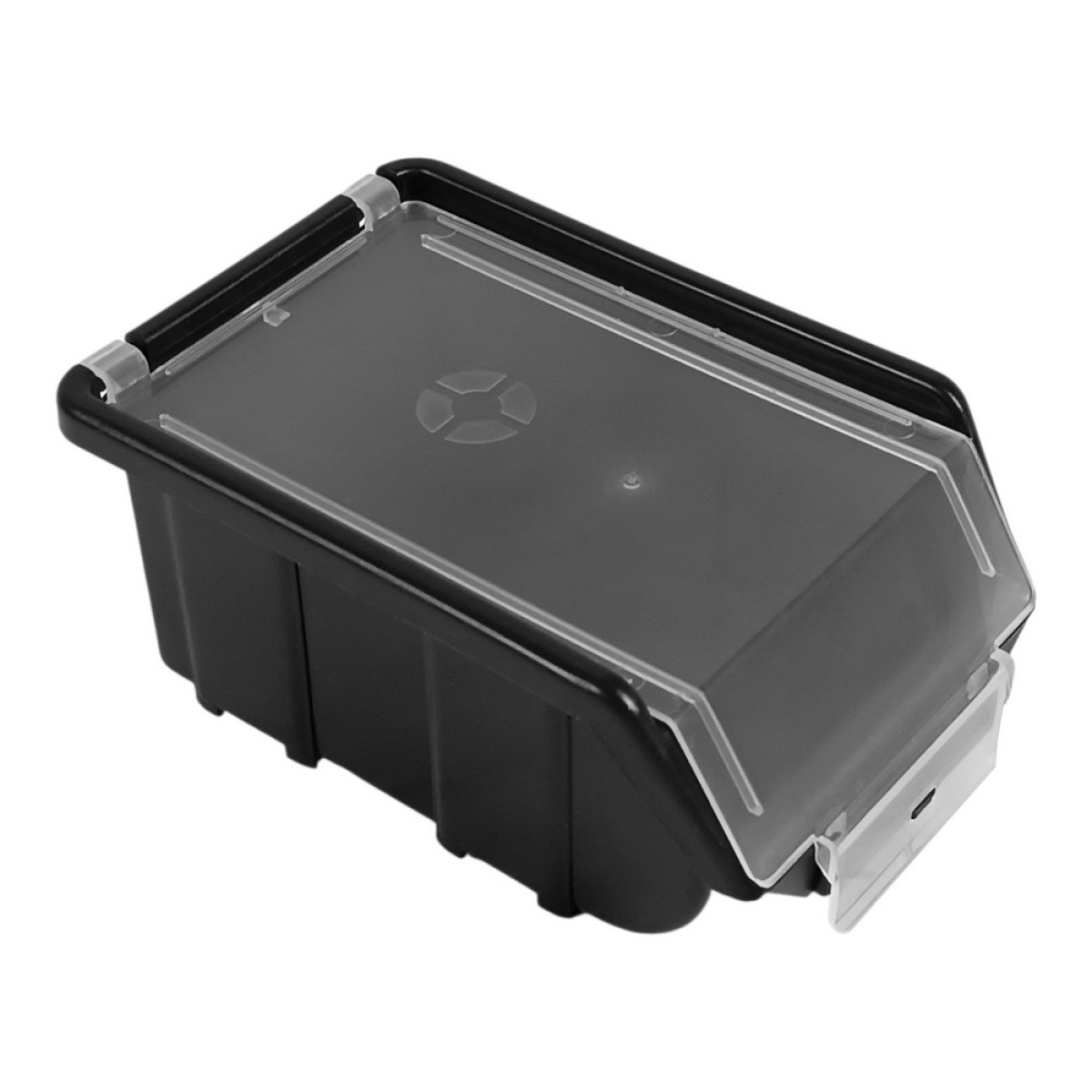 Ємність для металевих виробів 175x110x75 мм з кришкою Світязь 90130 чорна