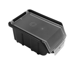 Ємність  для металевих виробів 175x110x75 мм  з кришкою Світязь 90130 чорна