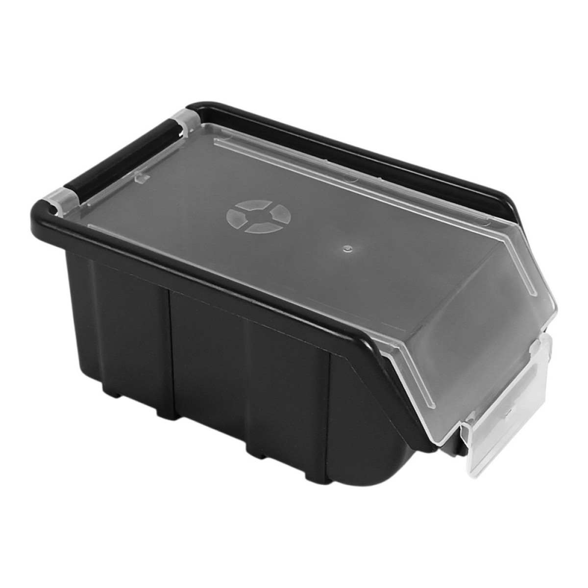 Ємність для металевих виробів 175x110x75 мм з кришкою Світязь 90130 чорна