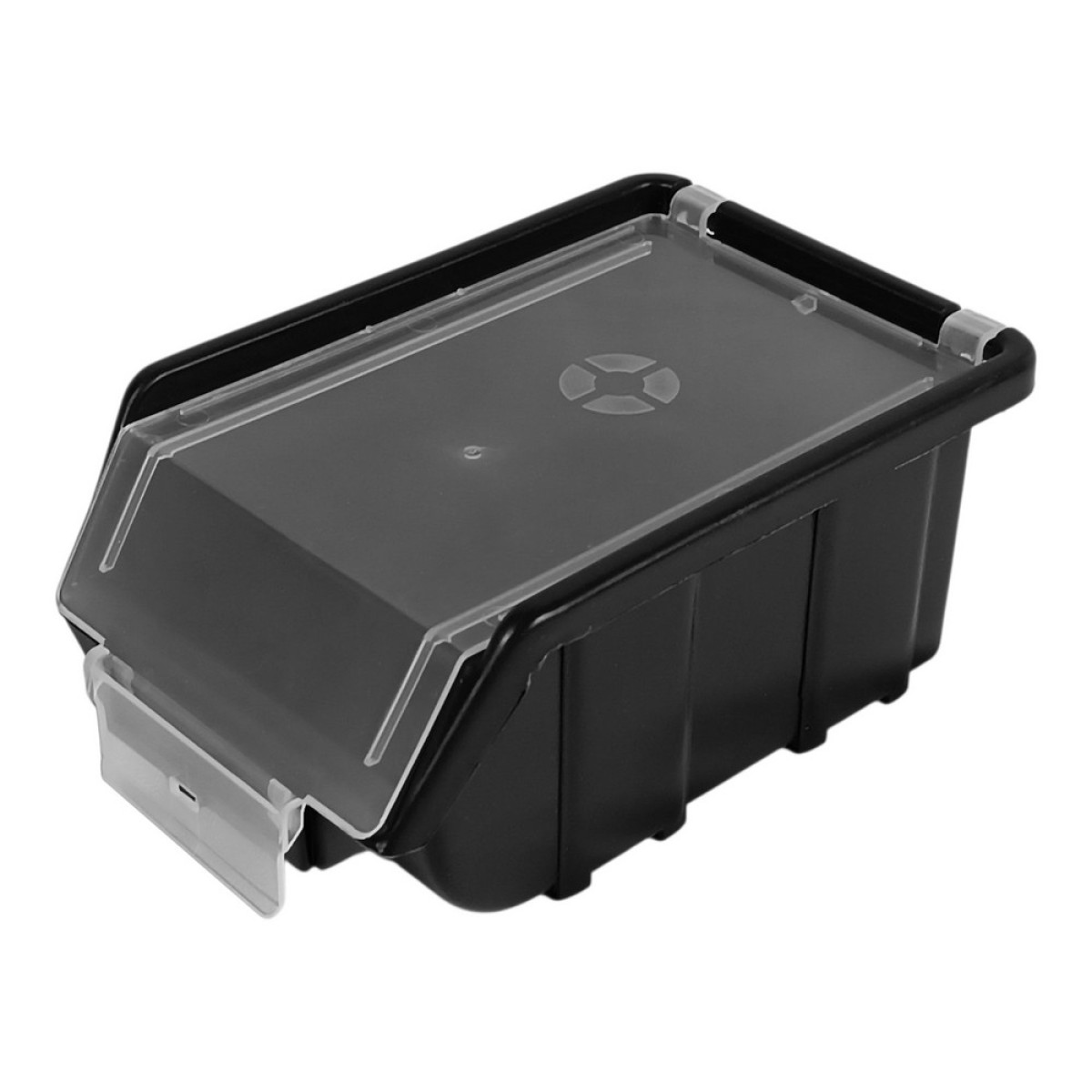 Ємність для металевих виробів 175x110x75 мм з кришкою Світязь 90130 чорна