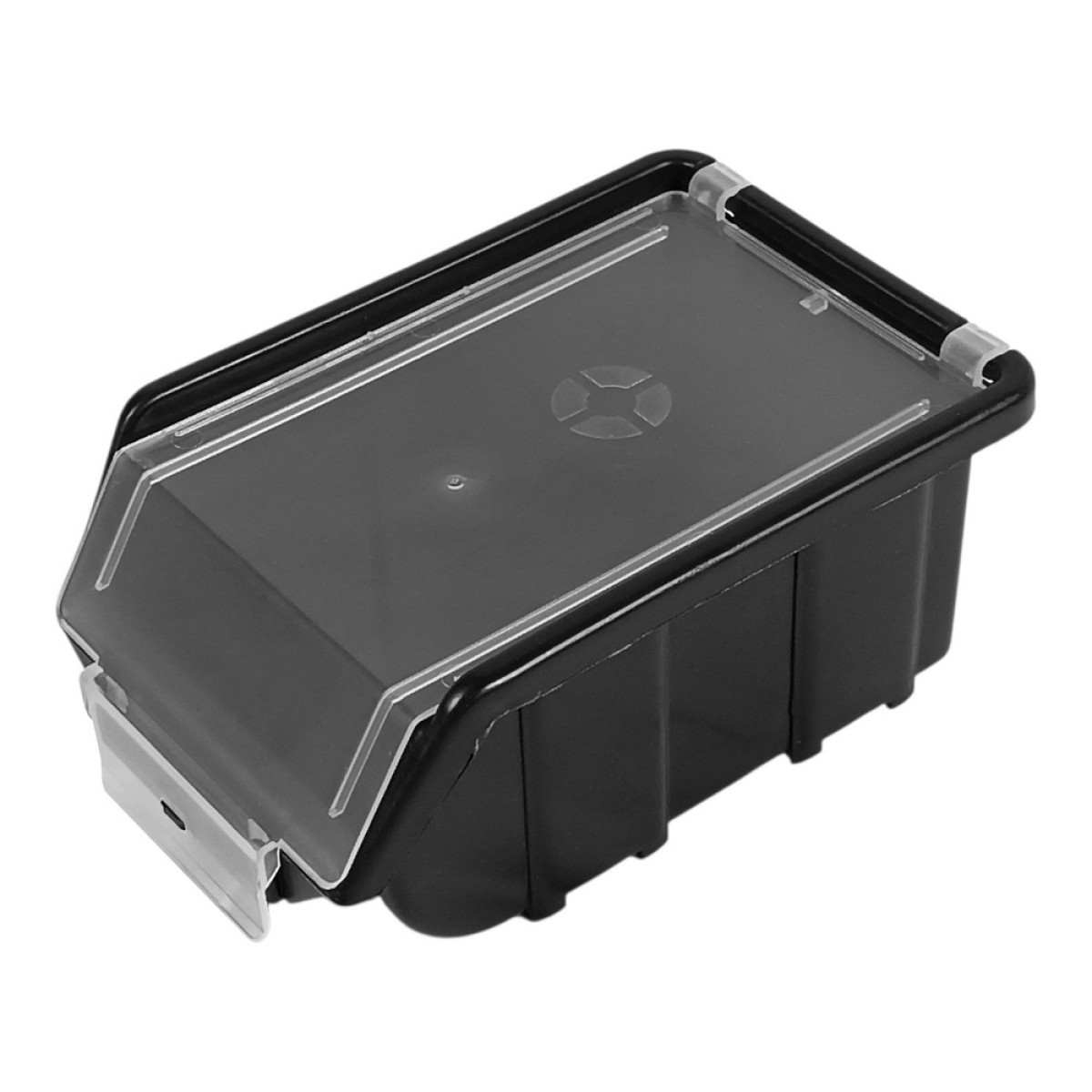 Ємність для металевих виробів 175x110x75 мм з кришкою Світязь 90130 чорна