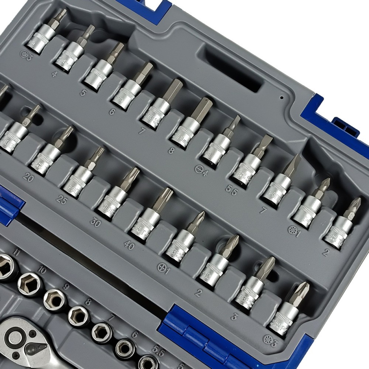 Набір інструментів професійний 1/4" 46 од. Haisser BLACK 70256