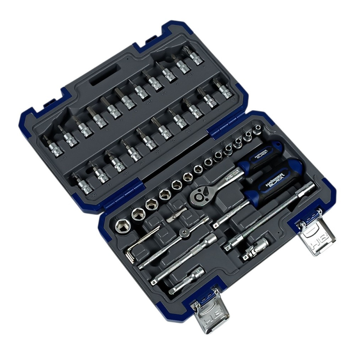 Набір інструментів професійний 1/4" 46 од. Haisser BLACK 70256