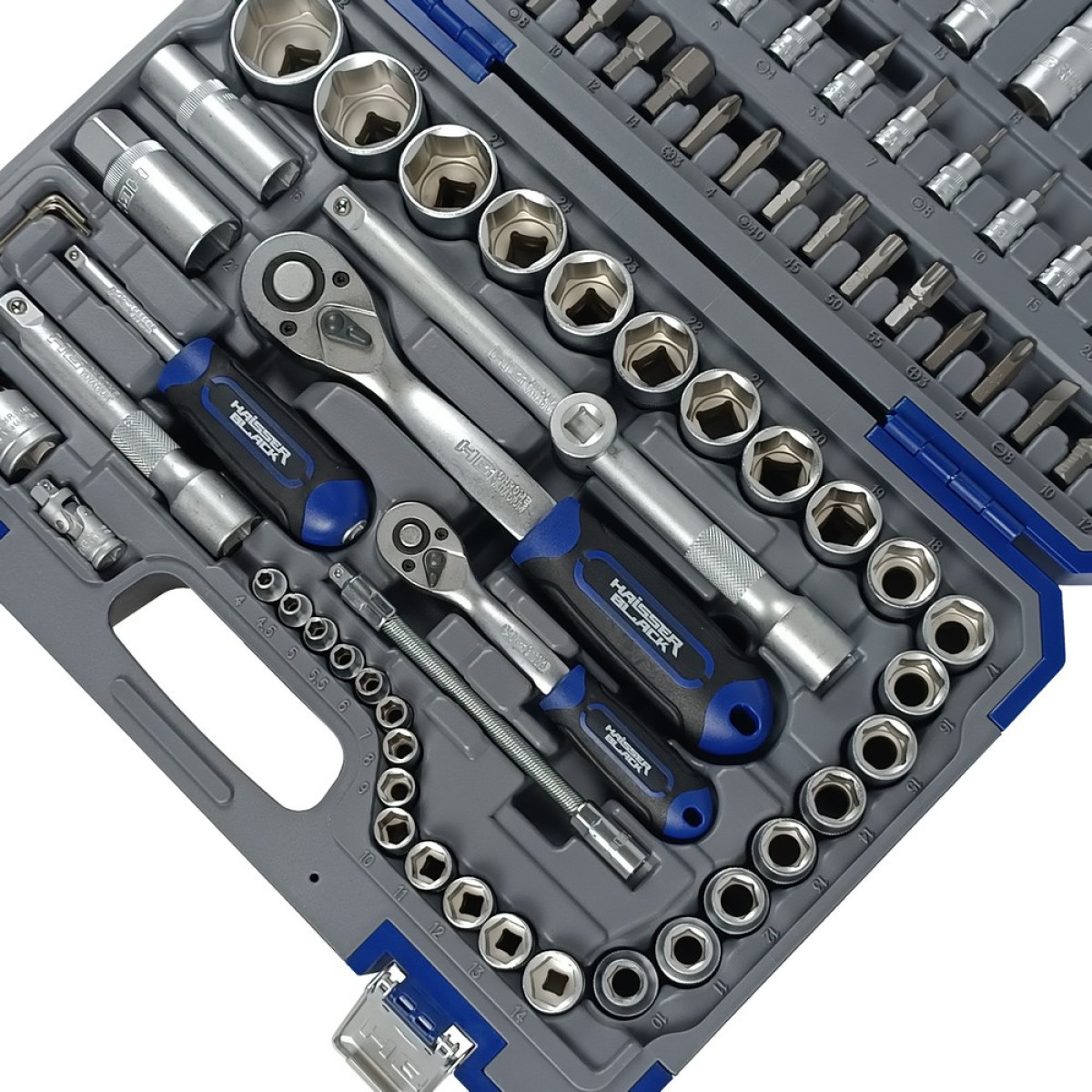 Набор инструментов профессиональный 1/4" и 1/2" 94 ед. Haisser BLACK 70254