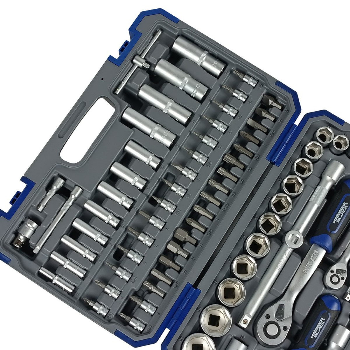 Набор инструментов профессиональный 1/4" и 1/2" 94 ед. Haisser BLACK 70254