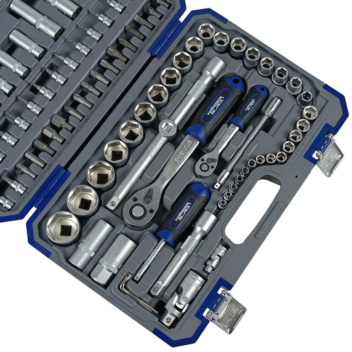 Набор инструментов профессиональный 1/4" и 1/2" 94 ед. Haisser BLACK 70254