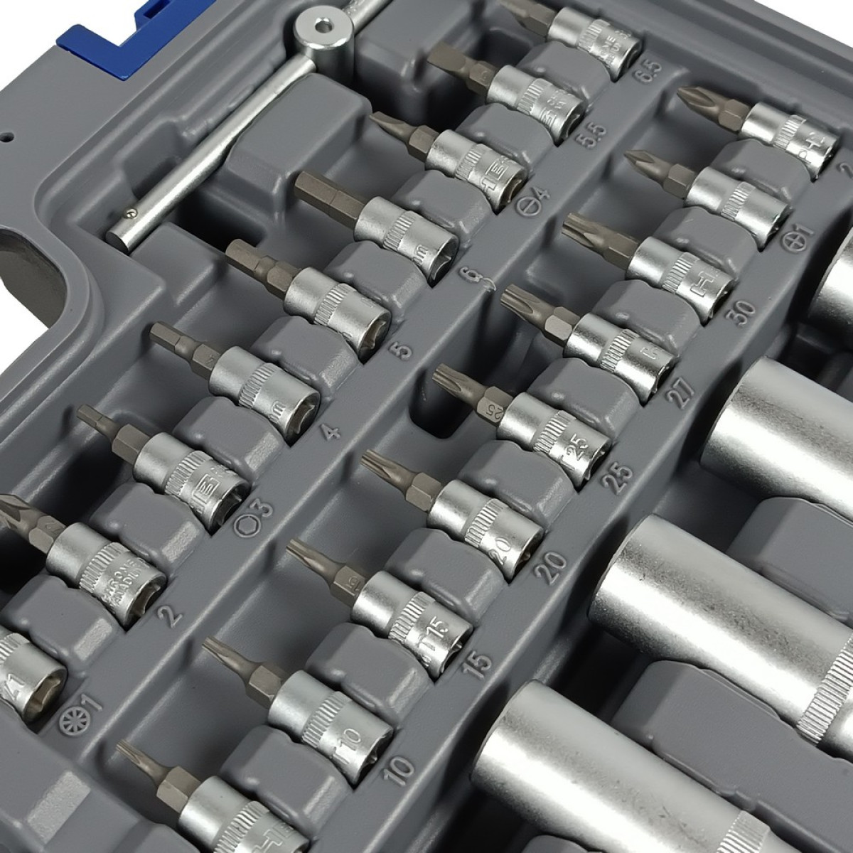 Набір інструментів професійний 1/4" і 1/2" 108 од. Haisser BLACK 70255