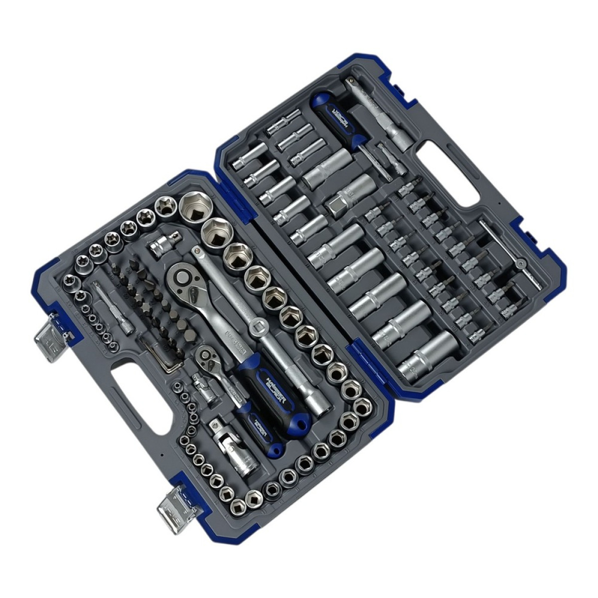 Набір інструментів професійний 1/4" і 1/2" 108 од. Haisser BLACK 70255