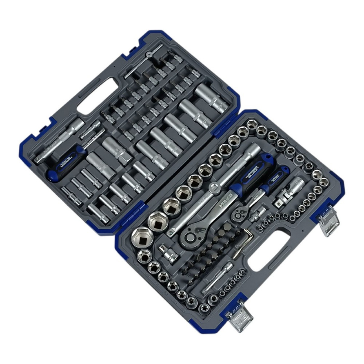 Набір інструментів професійний 1/4" і 1/2" 108 од. Haisser BLACK 70255