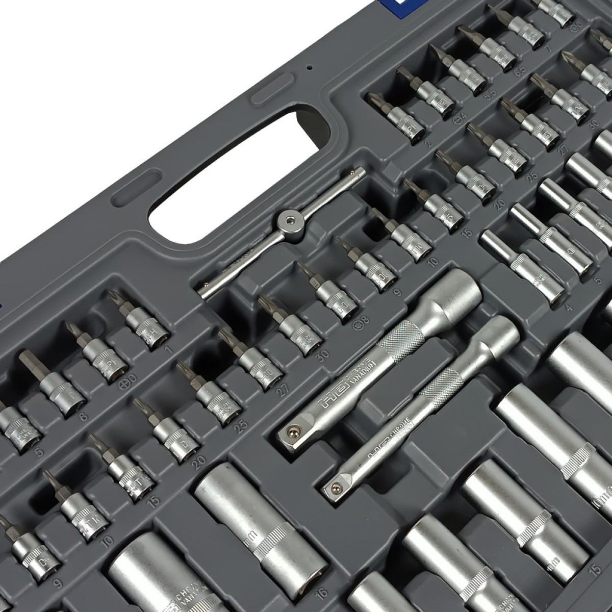 Набір інструментів професійний 1/4" і 3/8" і 1/2" 151 од. Haisser BLACK 70257