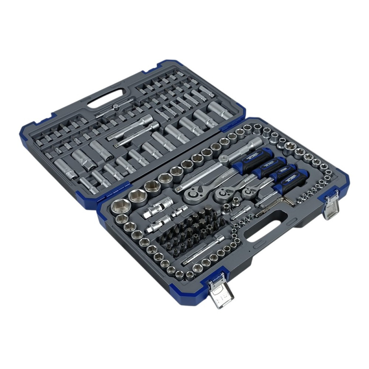 Набір інструментів професійний 1/4" і 3/8" і 1/2" 151 од. Haisser BLACK 70257