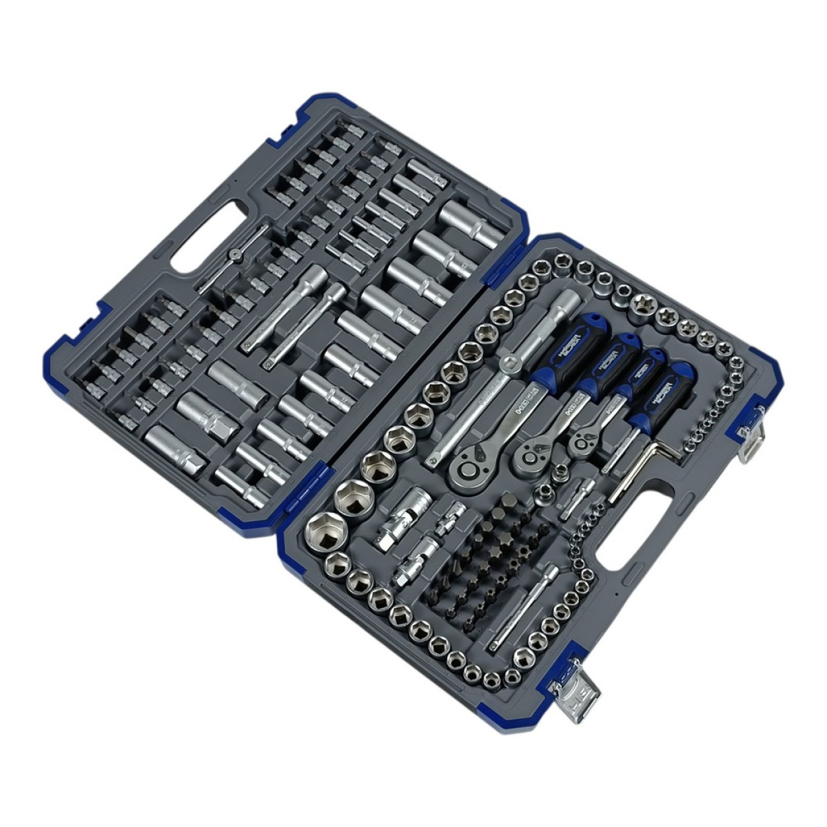 Набір інструментів професійний 1/4" і 3/8" і 1/2" 151 од. Haisser BLACK 70257