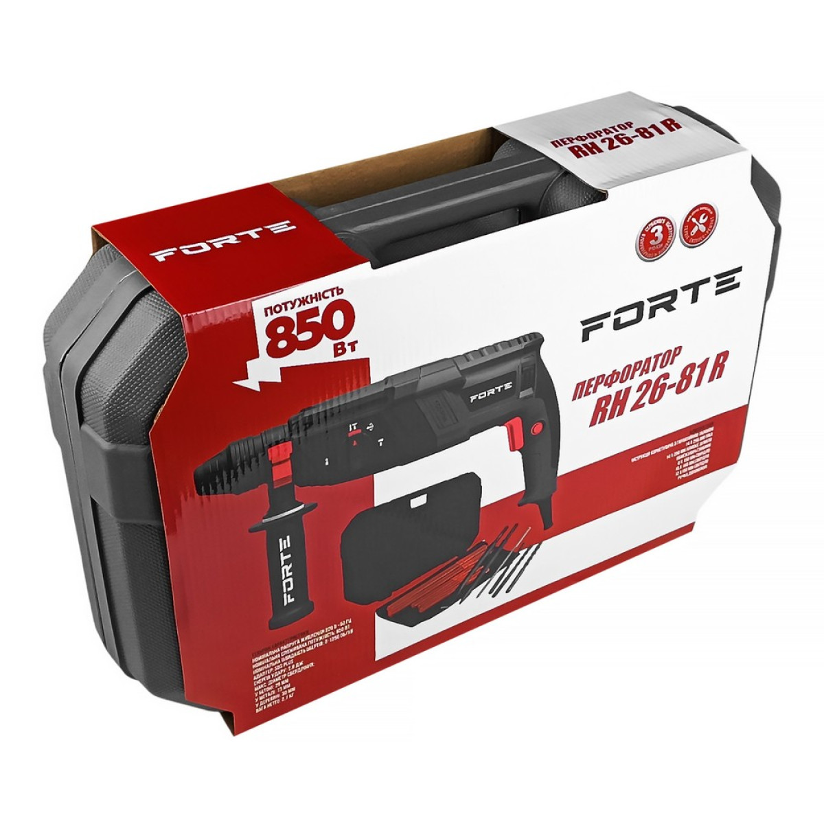 Перфоратор Forte RH 26-81 R