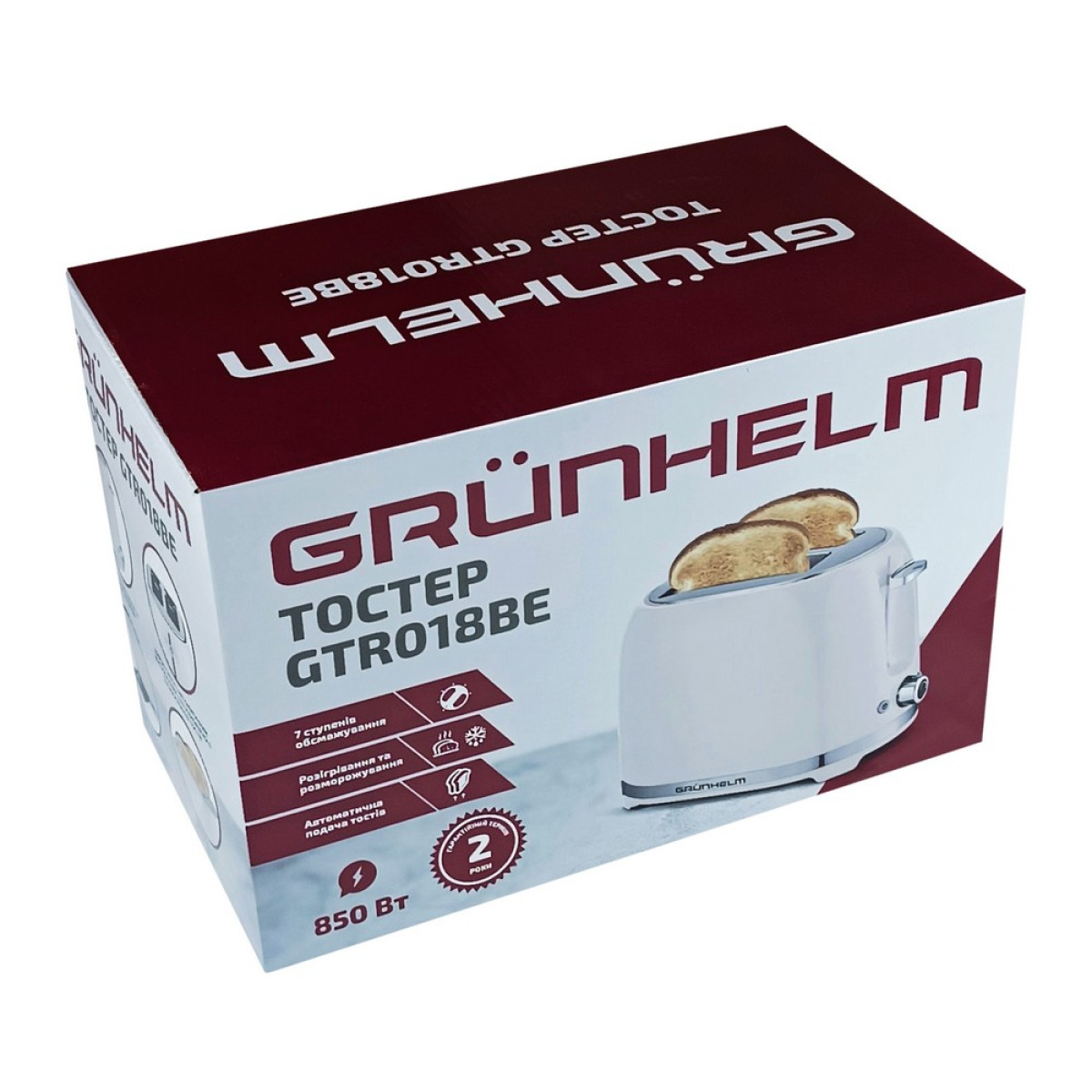 Тостер GTR018BE Grunhelm