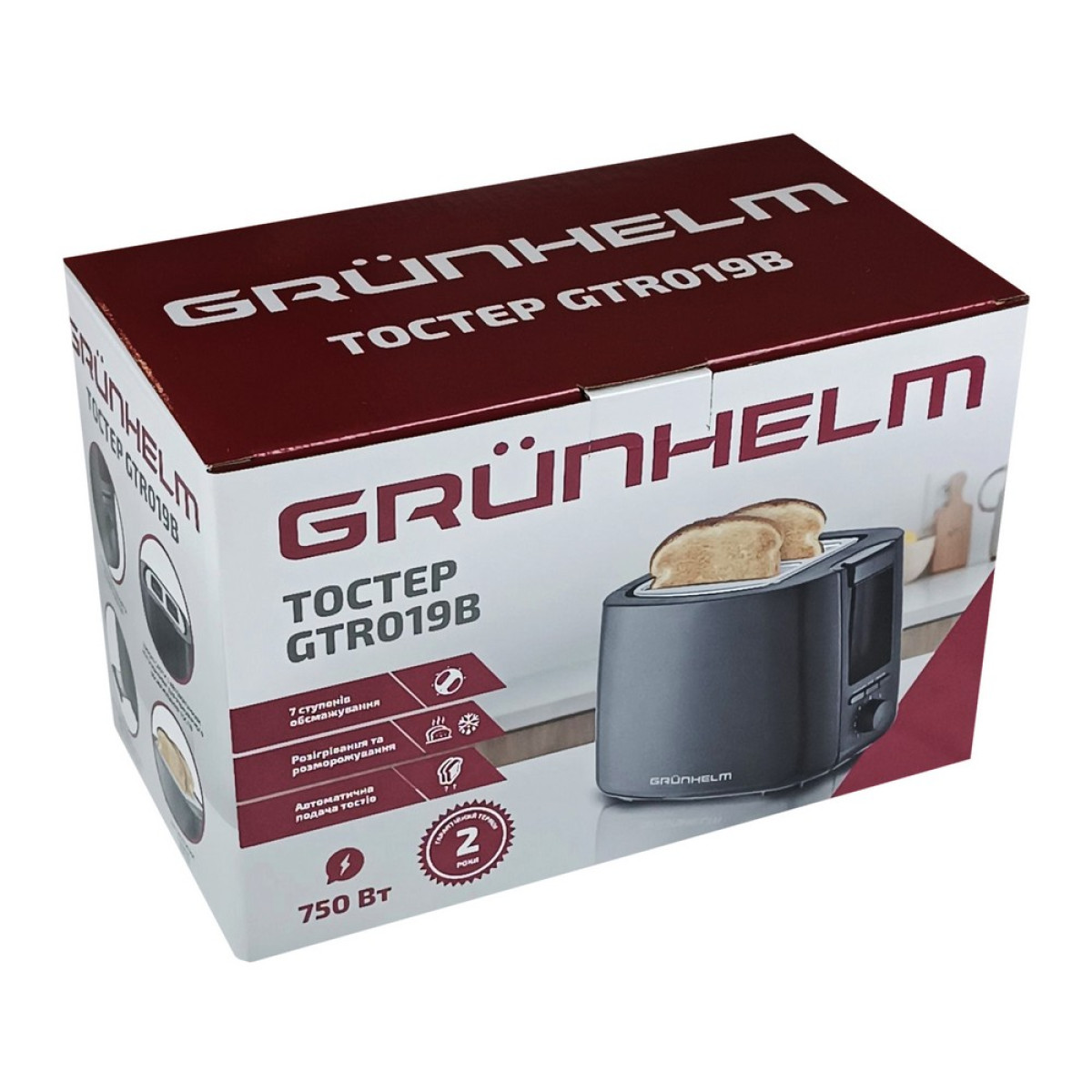 Тостер GTR019B Grunhelm