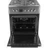 Плита газоелектрична Grunhelm FD66234I Нержавійка