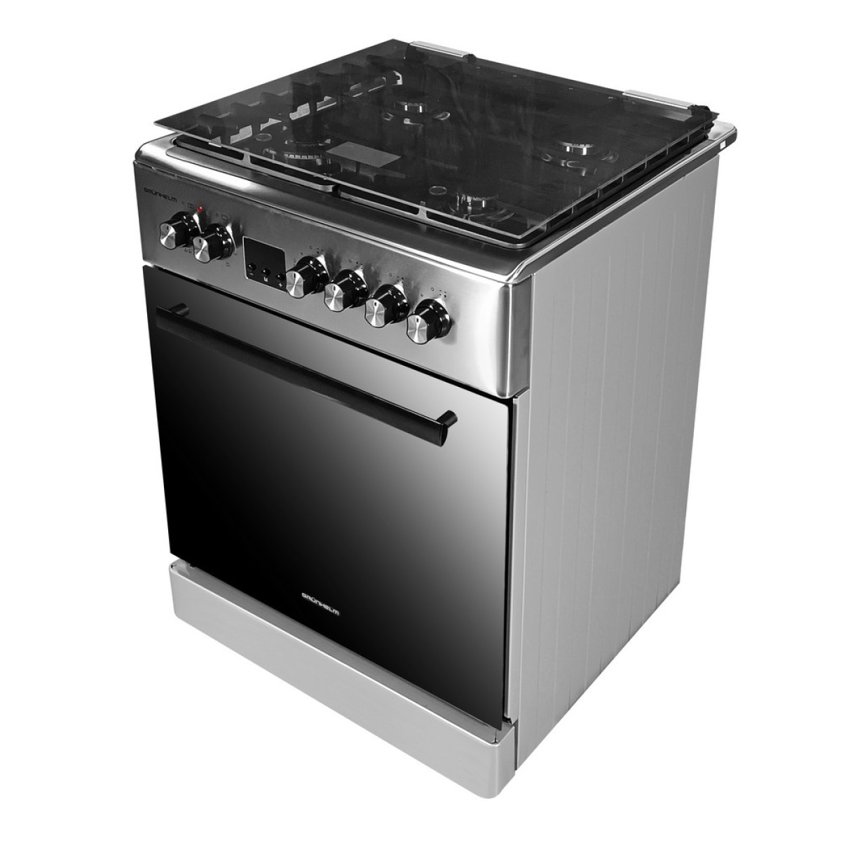 Плита газоелектрична Grunhelm FD66234I Нержавійка