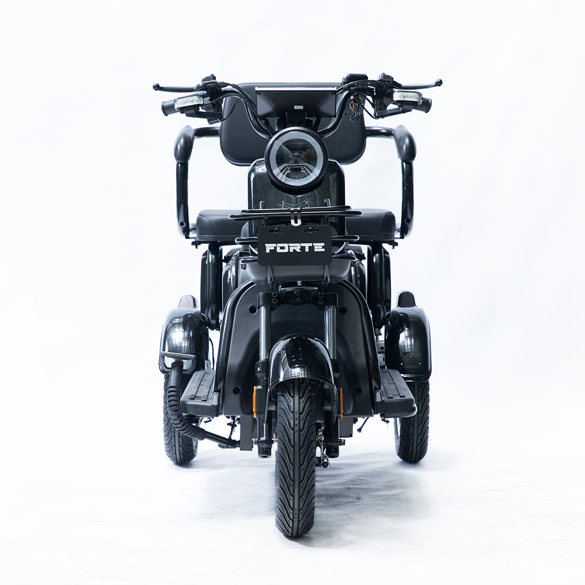 Трицикл акумуляторний Forte Family-P1000 Чорний