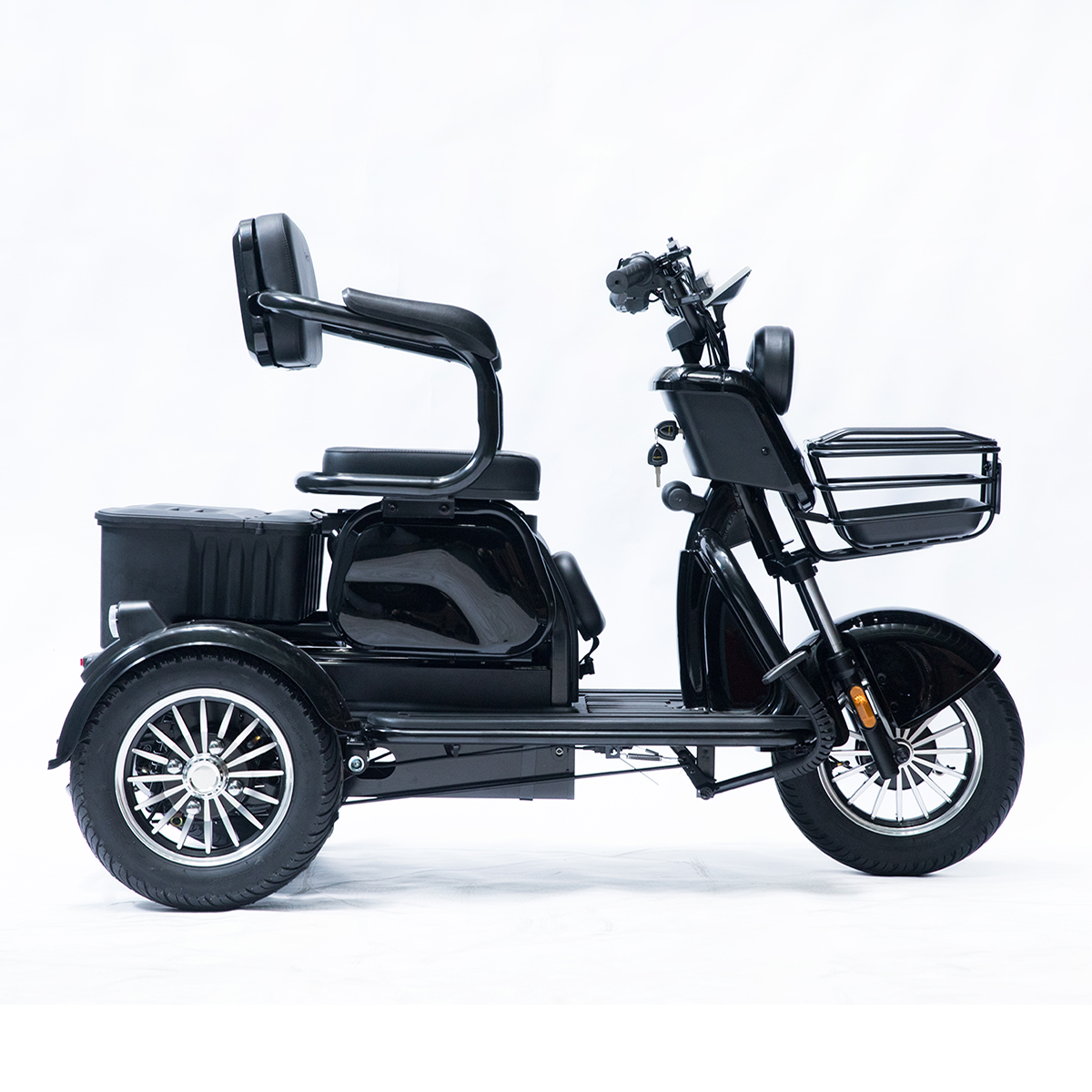 Трицикл акумуляторний Forte Family-P1000 Чорний